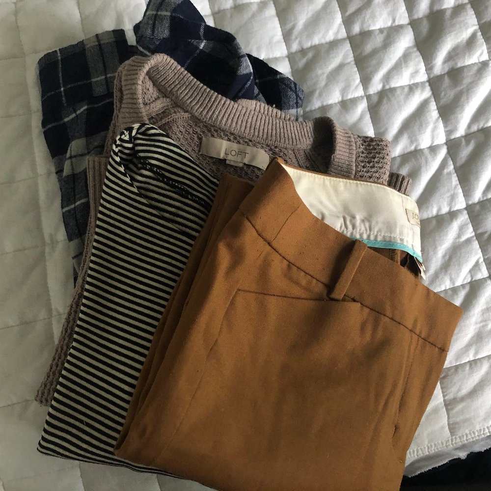 Mini capsule fall clothing bundle (LOFT, JCrew)